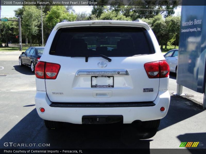 Arctic Frost Pearl / Sand Beige 2008 Toyota Sequoia Platinum