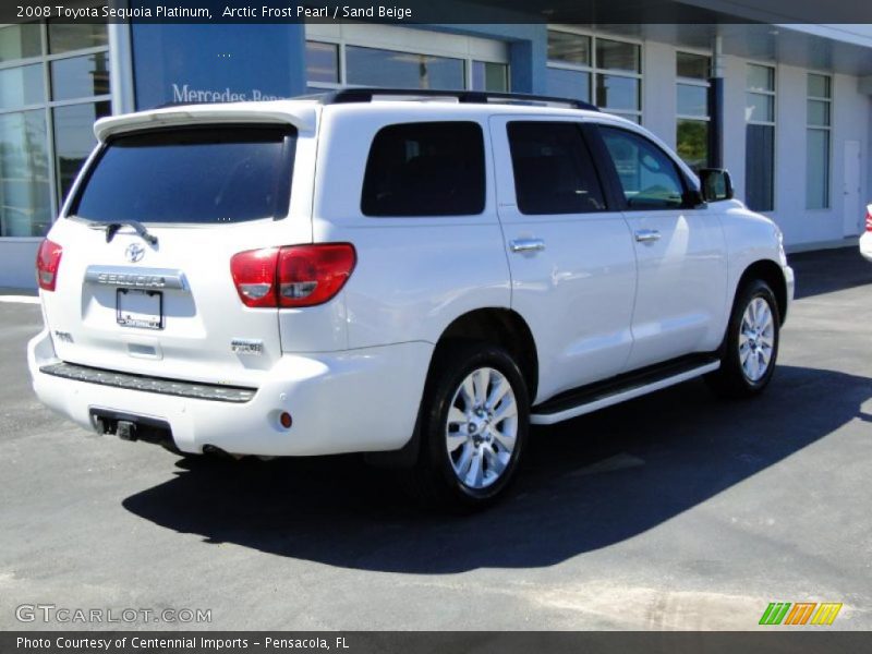 Arctic Frost Pearl / Sand Beige 2008 Toyota Sequoia Platinum