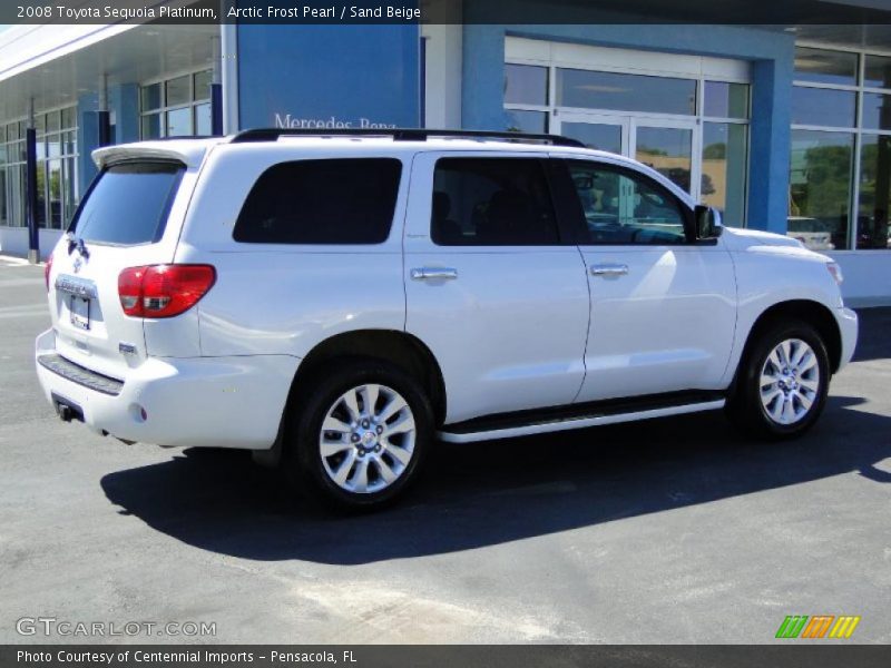 Arctic Frost Pearl / Sand Beige 2008 Toyota Sequoia Platinum