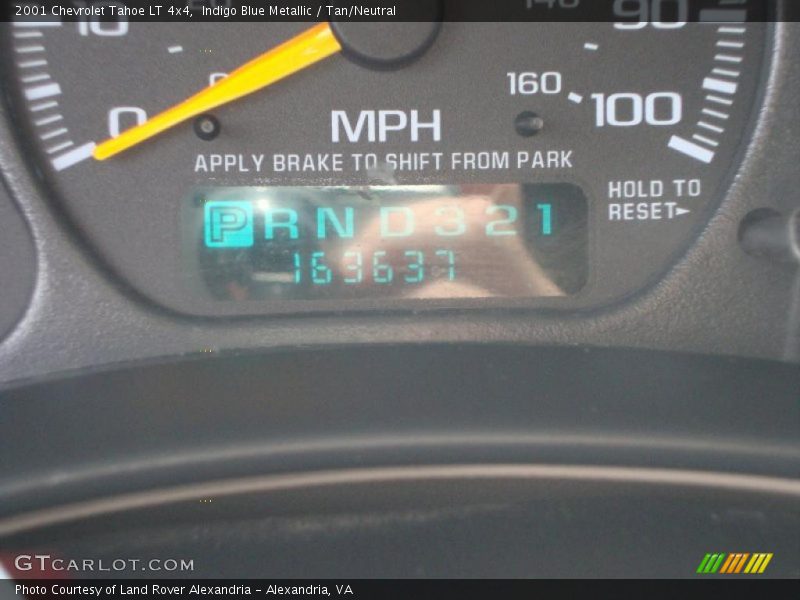 Indigo Blue Metallic / Tan/Neutral 2001 Chevrolet Tahoe LT 4x4