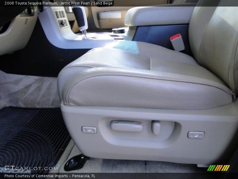 Arctic Frost Pearl / Sand Beige 2008 Toyota Sequoia Platinum