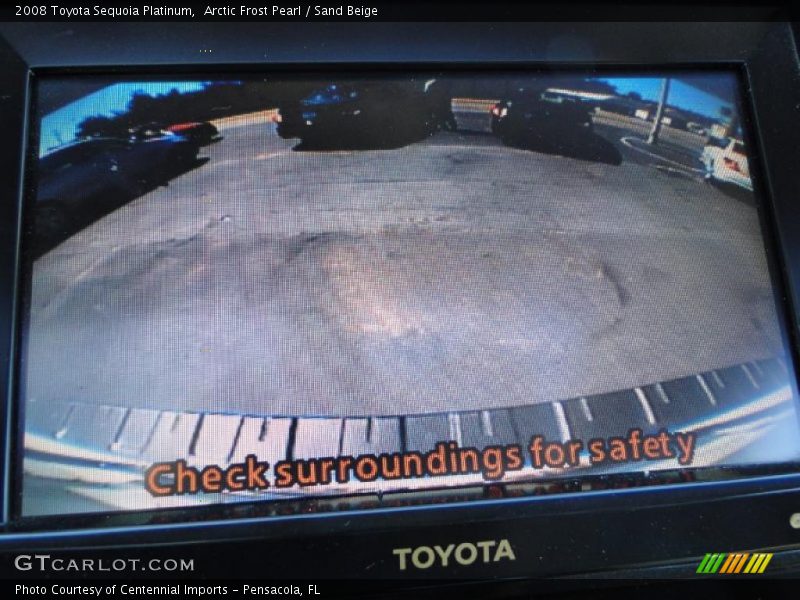 Arctic Frost Pearl / Sand Beige 2008 Toyota Sequoia Platinum