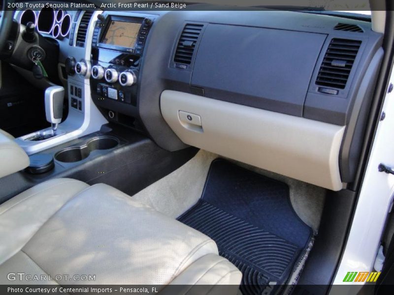 Arctic Frost Pearl / Sand Beige 2008 Toyota Sequoia Platinum