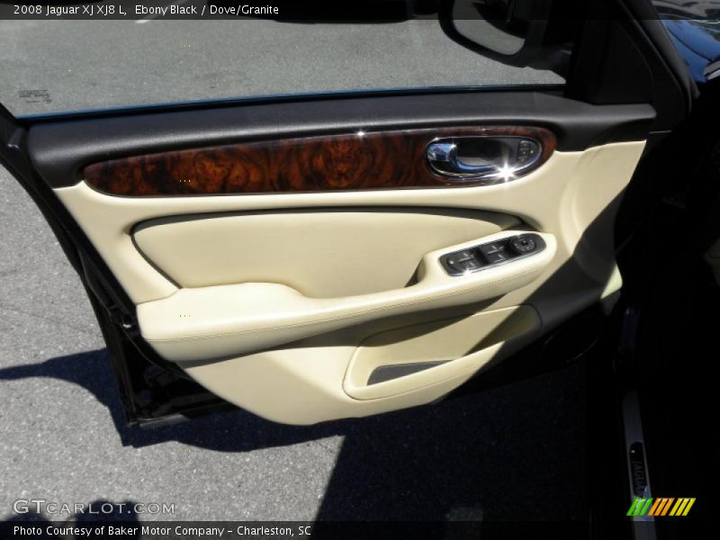 Ebony Black / Dove/Granite 2008 Jaguar XJ XJ8 L