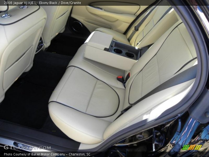 Ebony Black / Dove/Granite 2008 Jaguar XJ XJ8 L