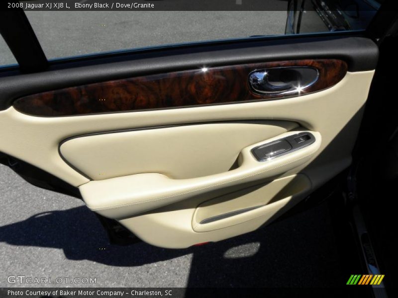 Ebony Black / Dove/Granite 2008 Jaguar XJ XJ8 L