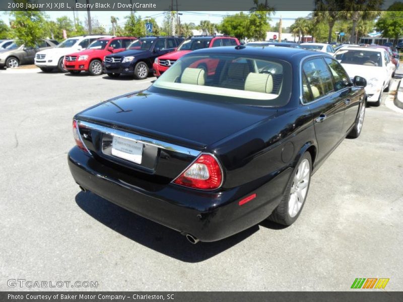Ebony Black / Dove/Granite 2008 Jaguar XJ XJ8 L