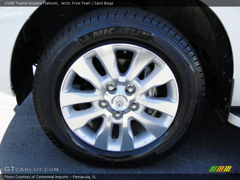 Arctic Frost Pearl / Sand Beige 2008 Toyota Sequoia Platinum