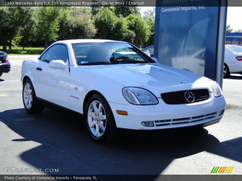 Glacier White / Charcoal 1999 Mercedes-Benz SLK 230 Kompressor Roadster
