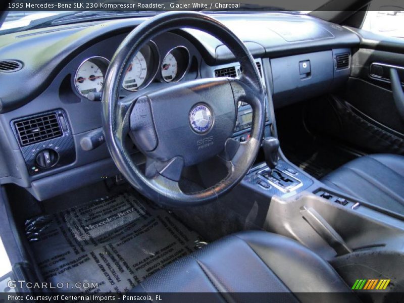 Glacier White / Charcoal 1999 Mercedes-Benz SLK 230 Kompressor Roadster