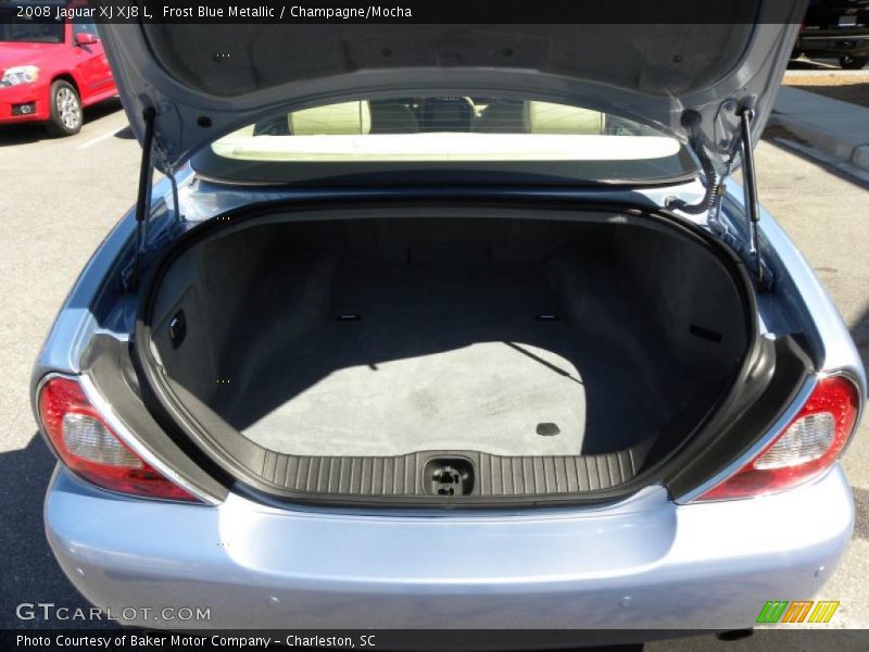 Frost Blue Metallic / Champagne/Mocha 2008 Jaguar XJ XJ8 L