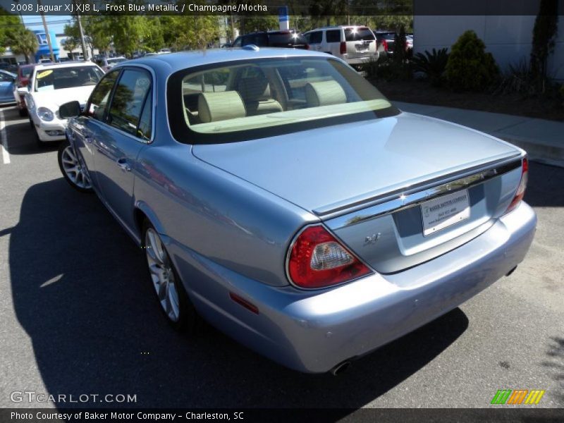 Frost Blue Metallic / Champagne/Mocha 2008 Jaguar XJ XJ8 L