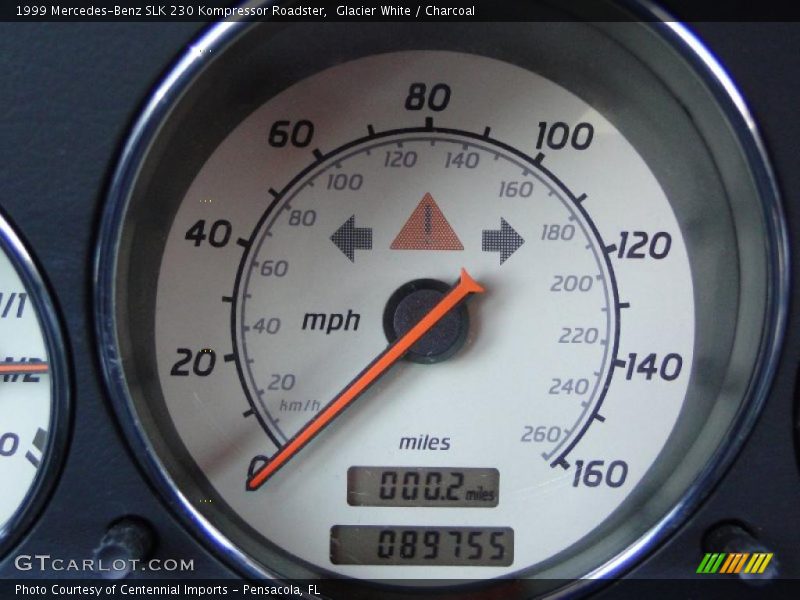 Glacier White / Charcoal 1999 Mercedes-Benz SLK 230 Kompressor Roadster