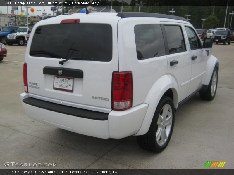Bright White / Dark Slate Gray 2011 Dodge Nitro Heat