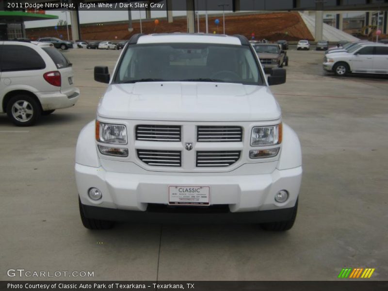 Bright White / Dark Slate Gray 2011 Dodge Nitro Heat