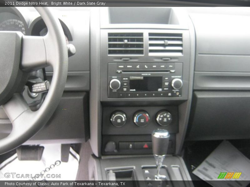 Bright White / Dark Slate Gray 2011 Dodge Nitro Heat