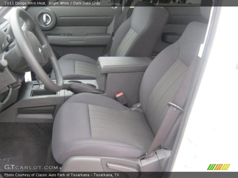 Bright White / Dark Slate Gray 2011 Dodge Nitro Heat