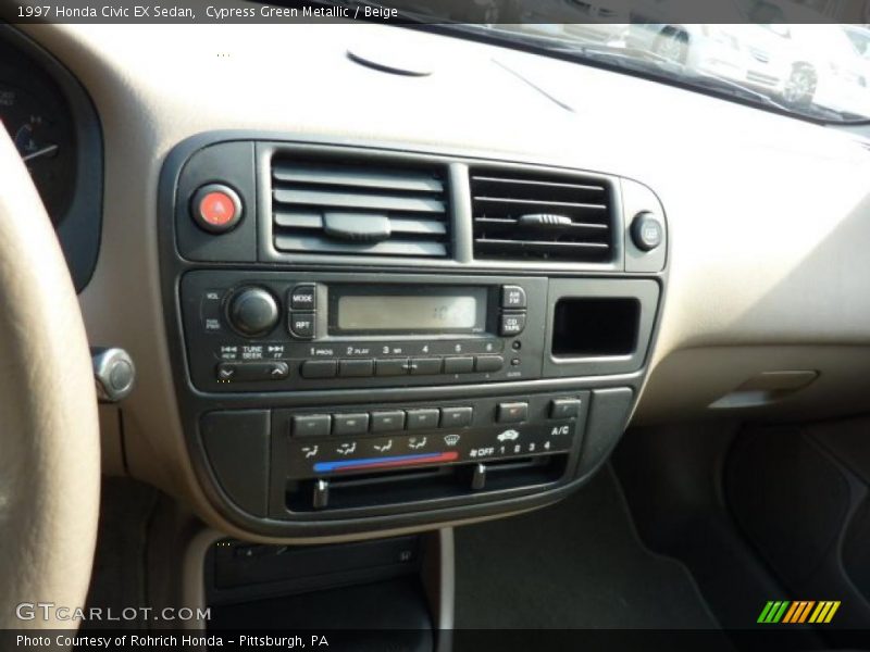 Cypress Green Metallic / Beige 1997 Honda Civic EX Sedan