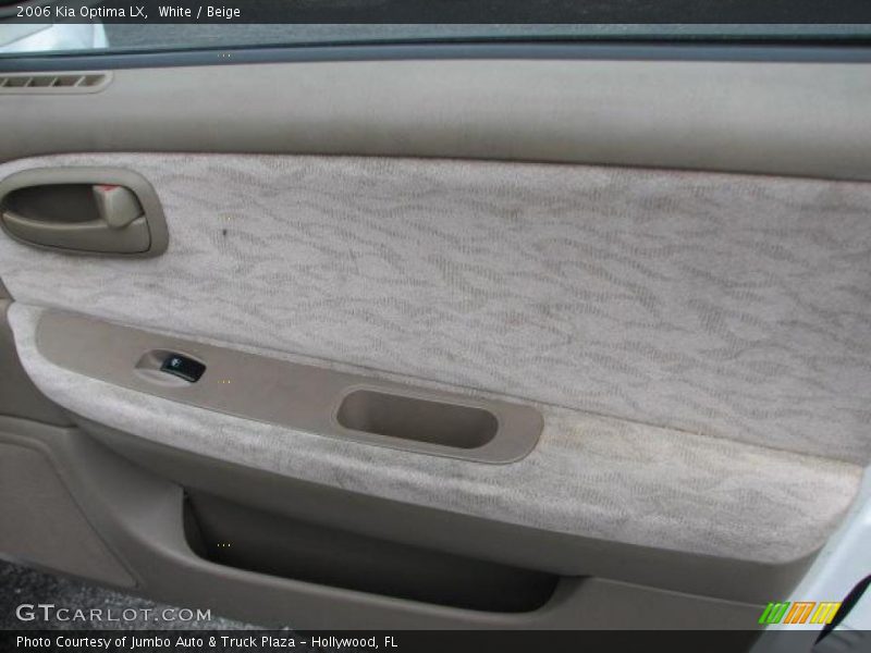 White / Beige 2006 Kia Optima LX
