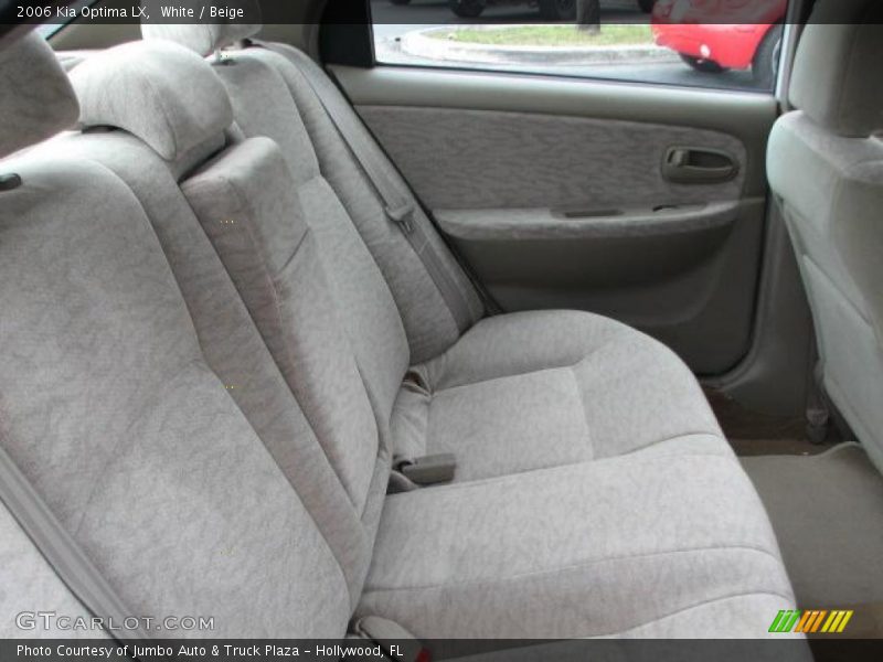 White / Beige 2006 Kia Optima LX