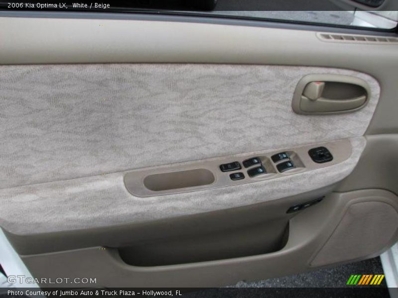 White / Beige 2006 Kia Optima LX