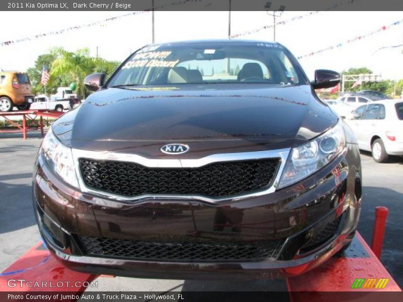 Dark Cherry / Beige 2011 Kia Optima LX