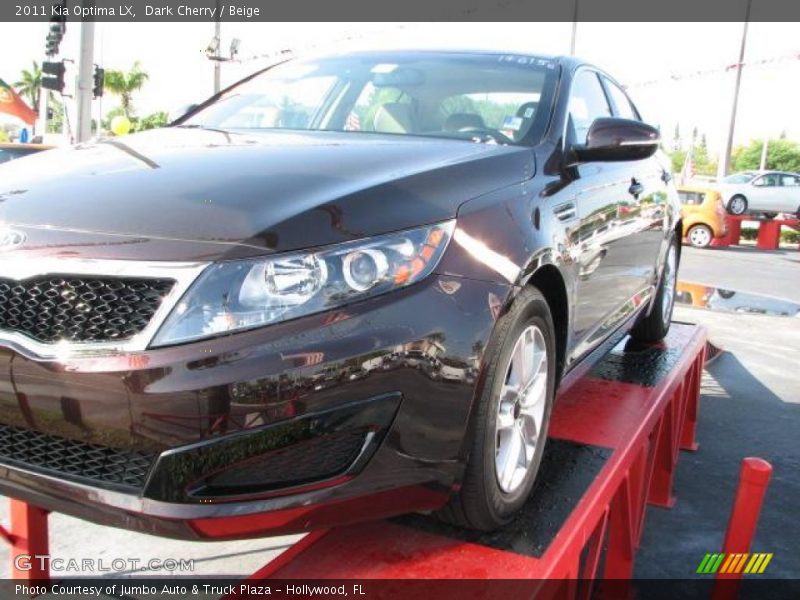 Dark Cherry / Beige 2011 Kia Optima LX