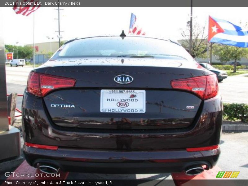 Dark Cherry / Beige 2011 Kia Optima LX