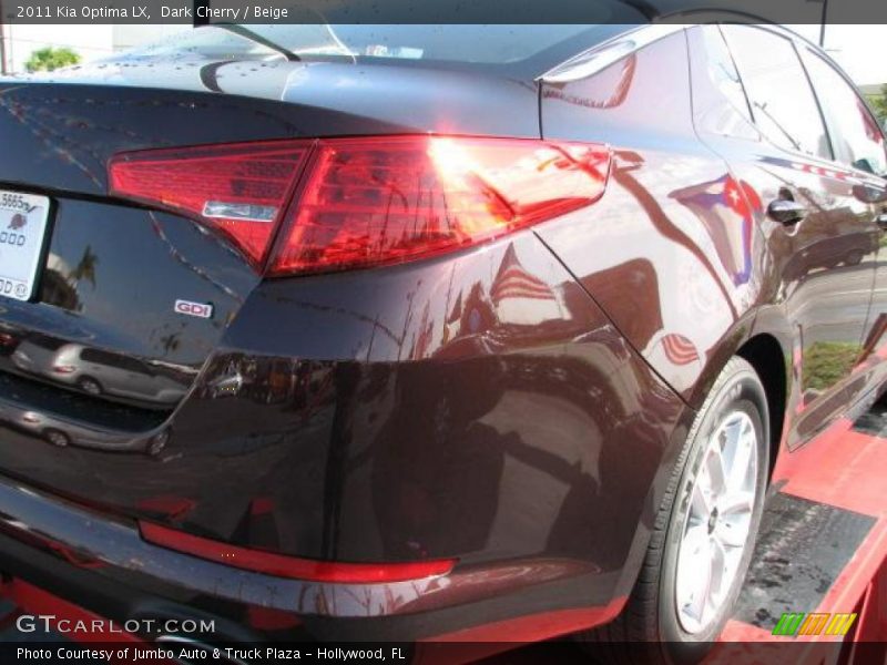 Dark Cherry / Beige 2011 Kia Optima LX