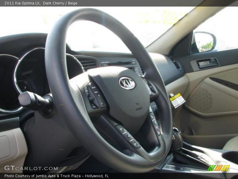 Dark Cherry / Beige 2011 Kia Optima LX