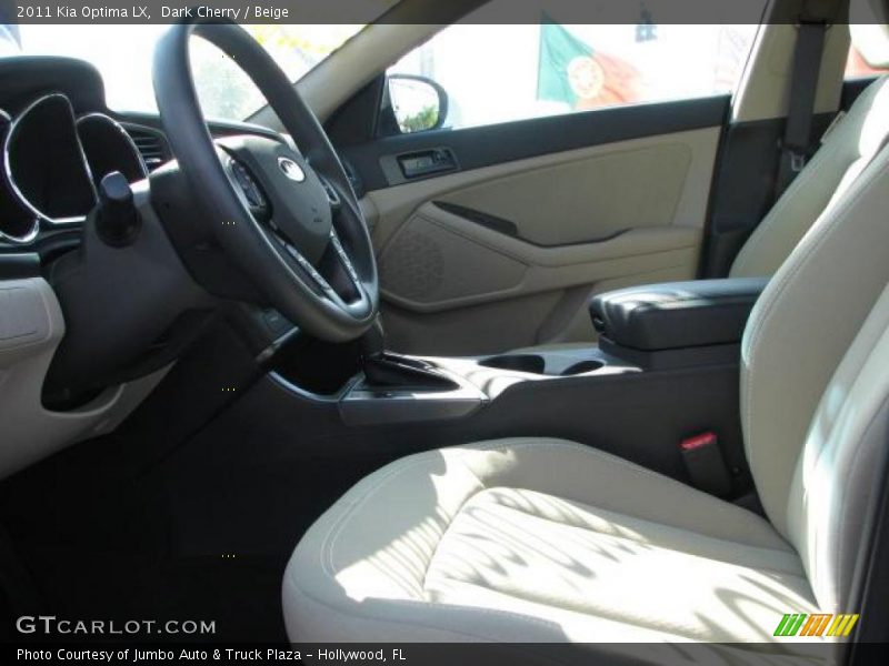 Dark Cherry / Beige 2011 Kia Optima LX