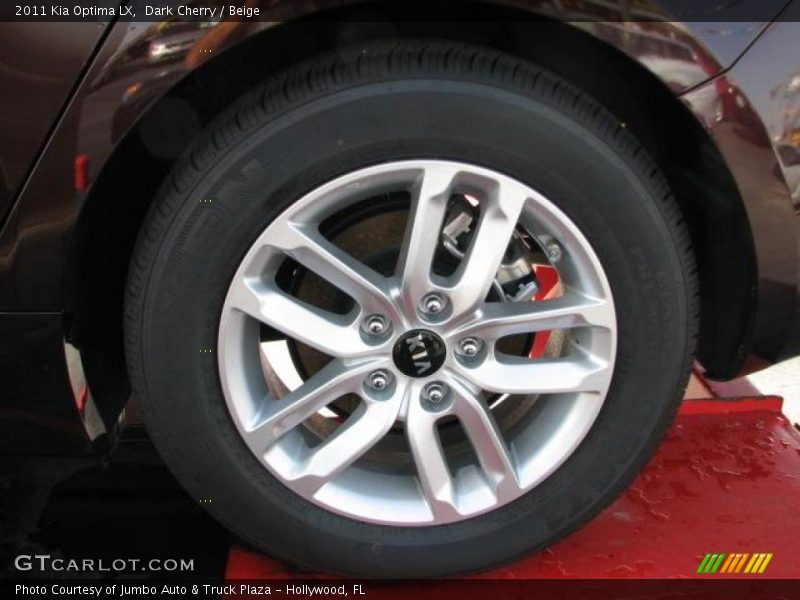 Dark Cherry / Beige 2011 Kia Optima LX