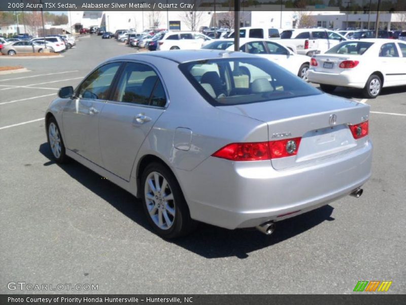 Alabaster Silver Metallic / Quartz Gray 2008 Acura TSX Sedan