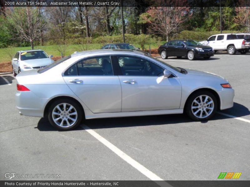 Alabaster Silver Metallic / Quartz Gray 2008 Acura TSX Sedan