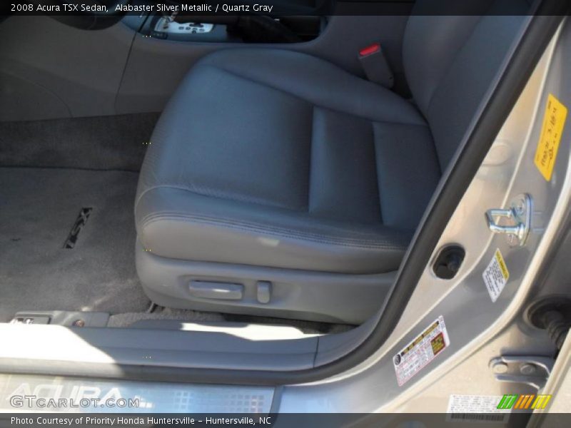 Alabaster Silver Metallic / Quartz Gray 2008 Acura TSX Sedan