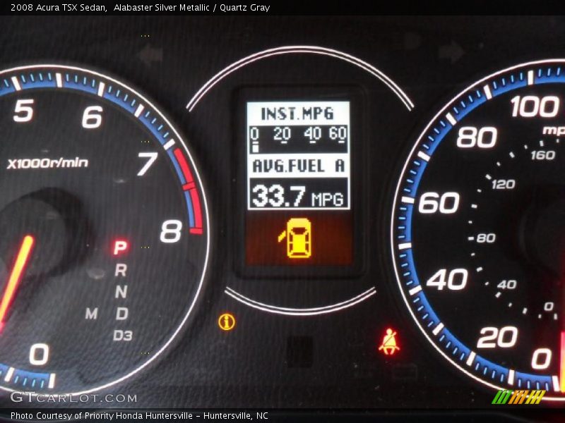 Alabaster Silver Metallic / Quartz Gray 2008 Acura TSX Sedan