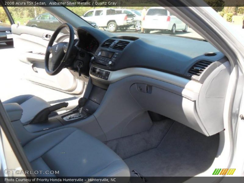 Alabaster Silver Metallic / Quartz Gray 2008 Acura TSX Sedan