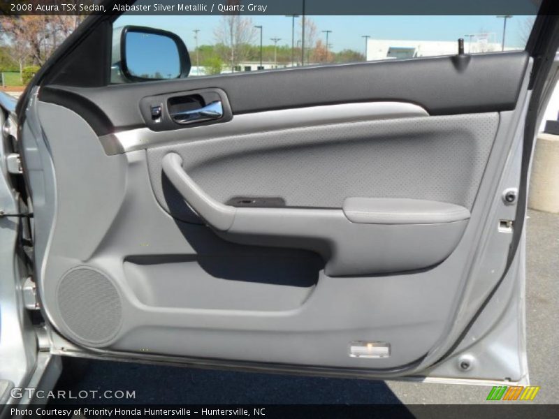 Alabaster Silver Metallic / Quartz Gray 2008 Acura TSX Sedan