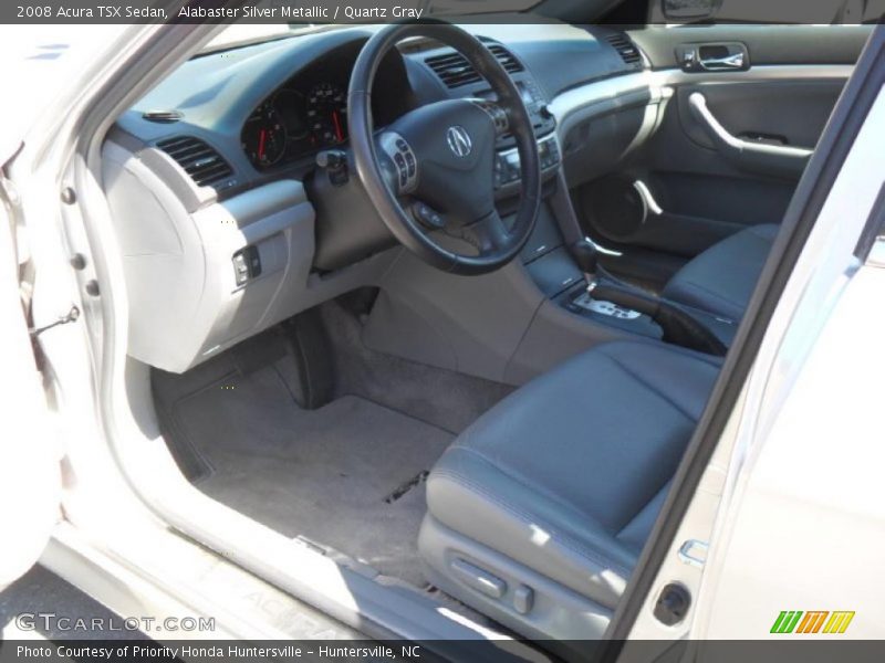 Alabaster Silver Metallic / Quartz Gray 2008 Acura TSX Sedan