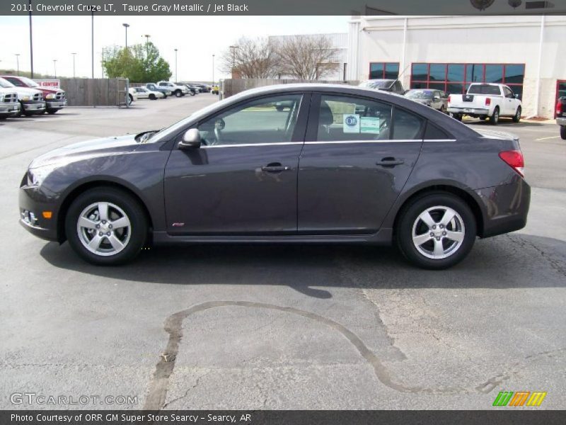 Taupe Gray Metallic / Jet Black 2011 Chevrolet Cruze LT