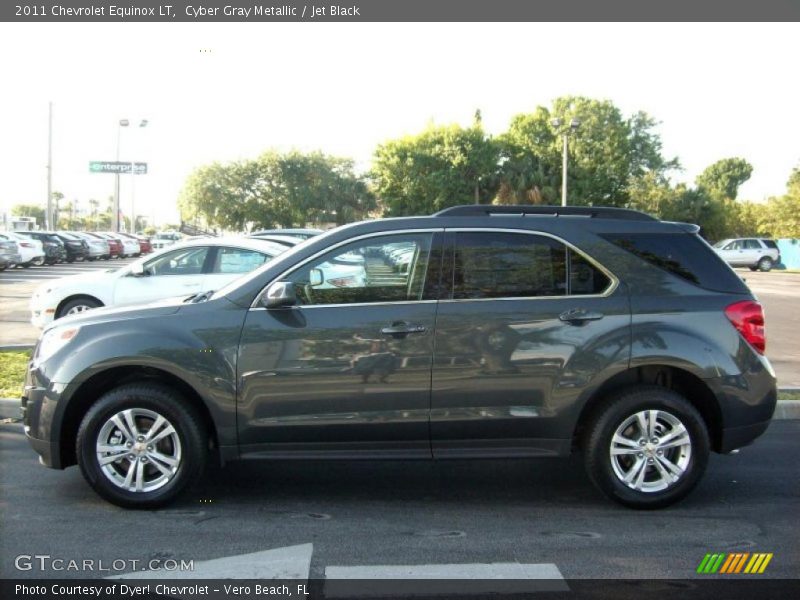 Cyber Gray Metallic / Jet Black 2011 Chevrolet Equinox LT