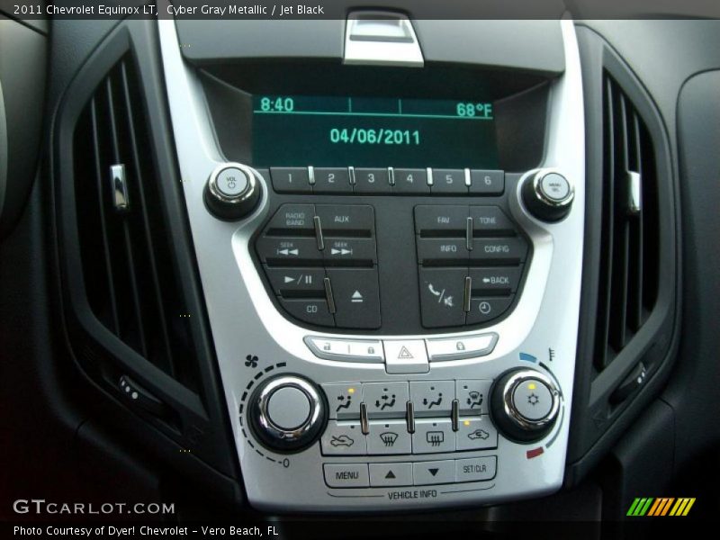 Cyber Gray Metallic / Jet Black 2011 Chevrolet Equinox LT