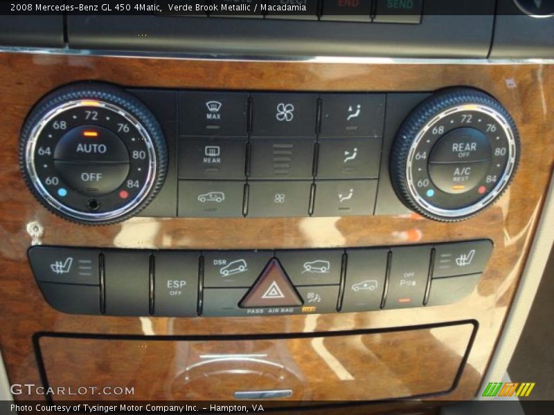 Controls of 2008 GL 450 4Matic