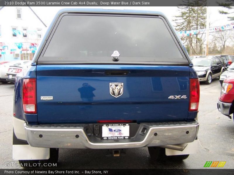 Deep Water Blue / Dark Slate 2010 Dodge Ram 3500 Laramie Crew Cab 4x4 Dually
