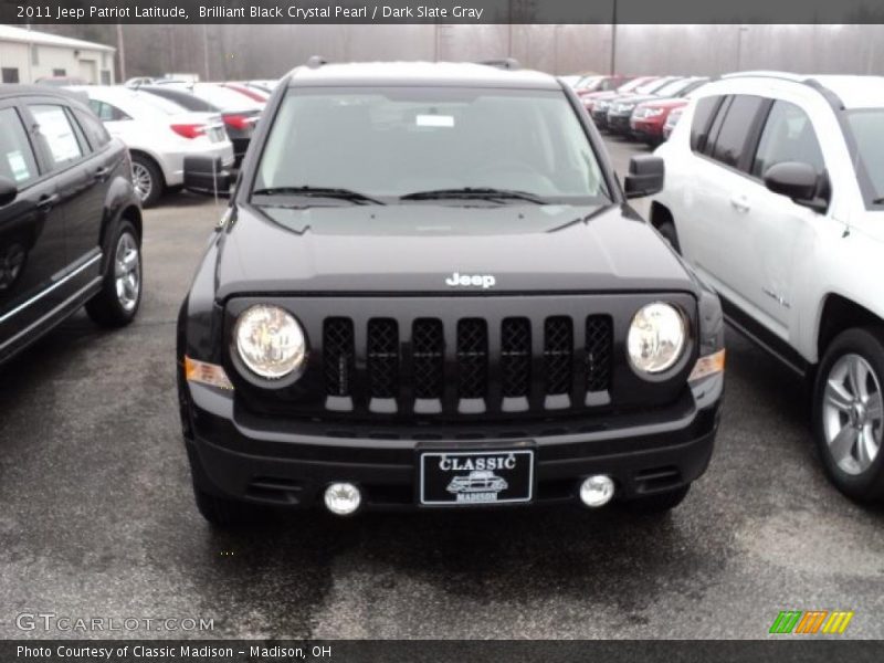 Brilliant Black Crystal Pearl / Dark Slate Gray 2011 Jeep Patriot Latitude