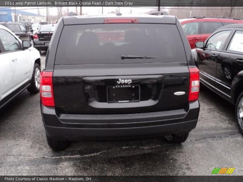 Brilliant Black Crystal Pearl / Dark Slate Gray 2011 Jeep Patriot Latitude