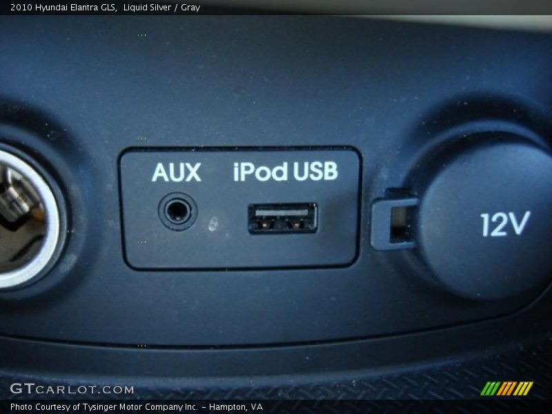 Liquid Silver / Gray 2010 Hyundai Elantra GLS