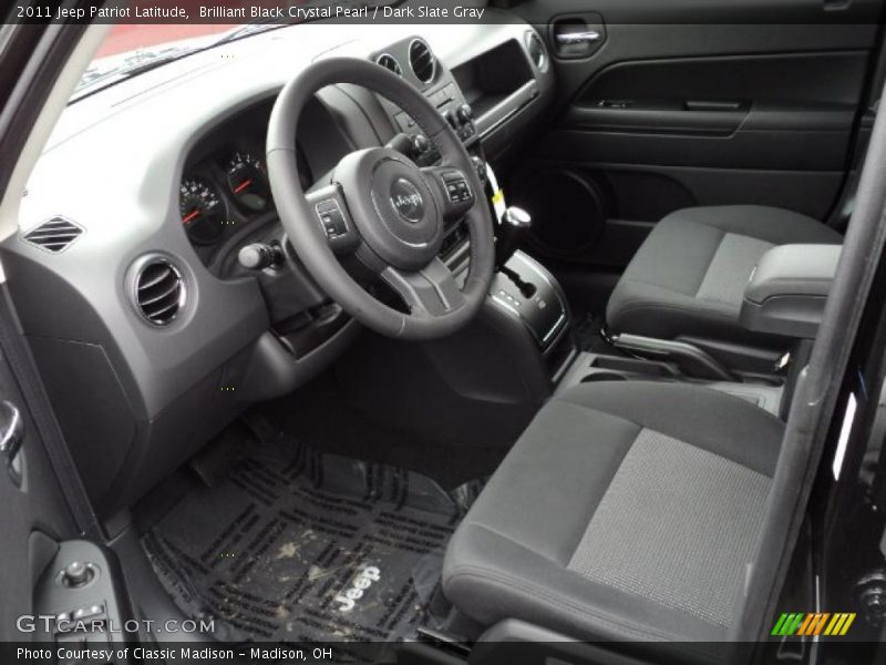 Brilliant Black Crystal Pearl / Dark Slate Gray 2011 Jeep Patriot Latitude