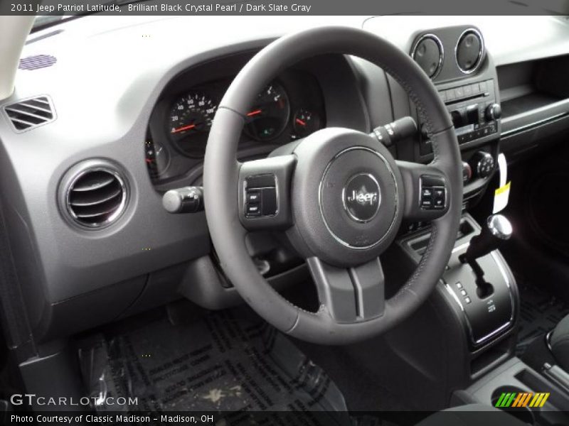 Brilliant Black Crystal Pearl / Dark Slate Gray 2011 Jeep Patriot Latitude