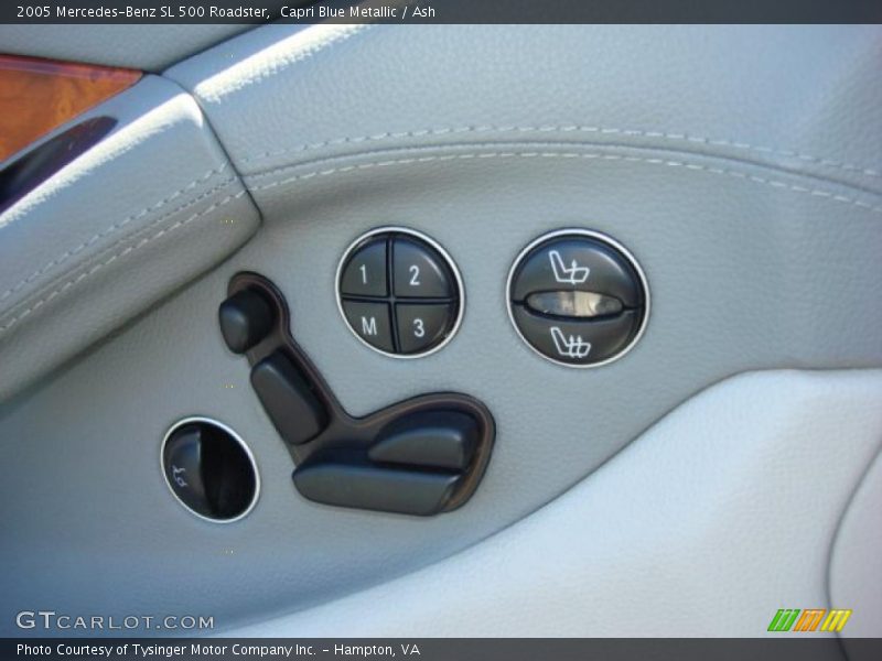 Capri Blue Metallic / Ash 2005 Mercedes-Benz SL 500 Roadster